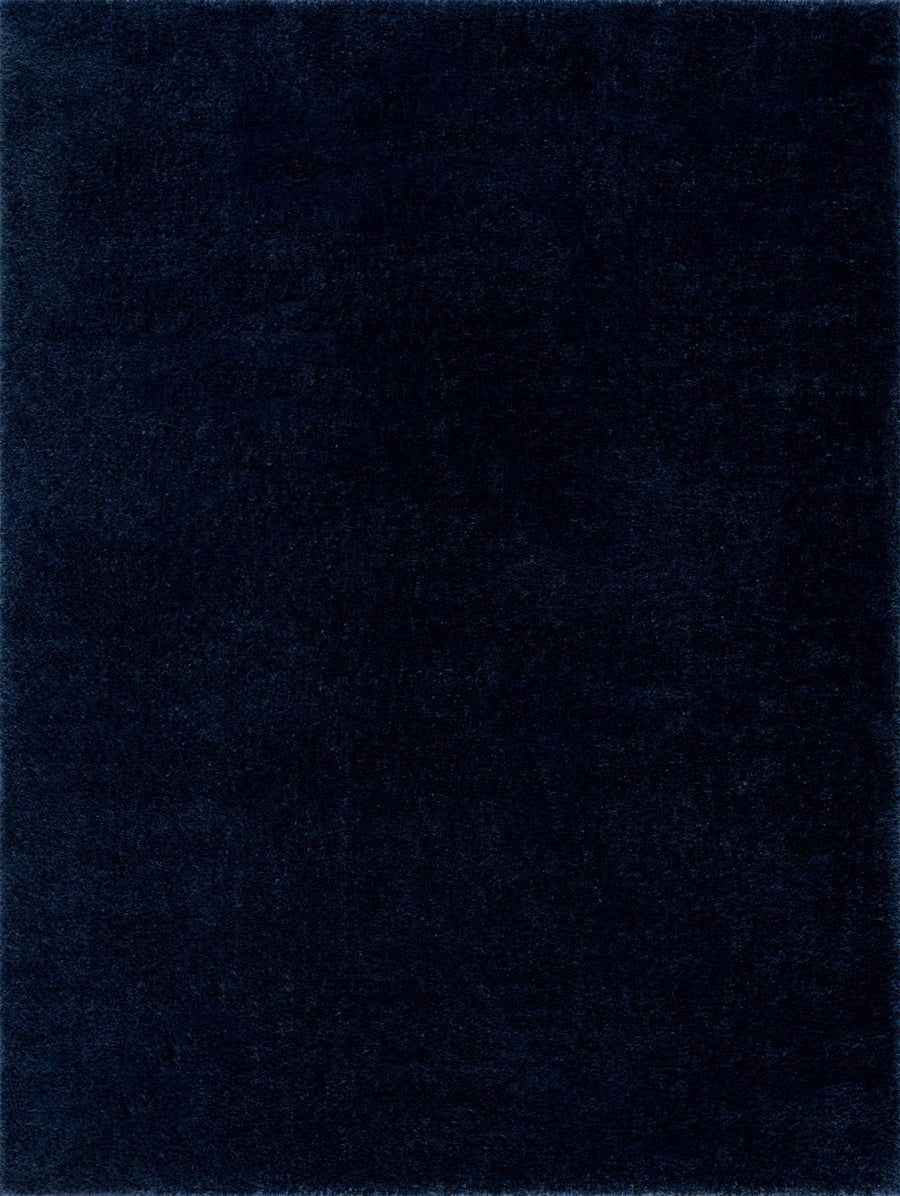 Modern Solid Blue Plush Pile Moroccan Area Rug - The Rug Decor