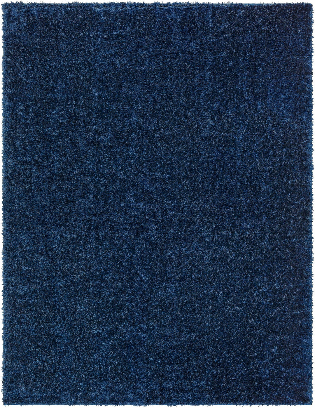 Modern Solid Blue Plush Pile Moroccan Area Rug - The Rug Decor