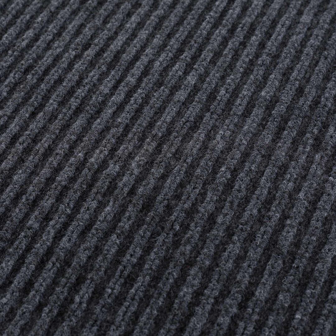 Modern Solid Charcoal And Gray Door Mat Rug - The Rug Decor