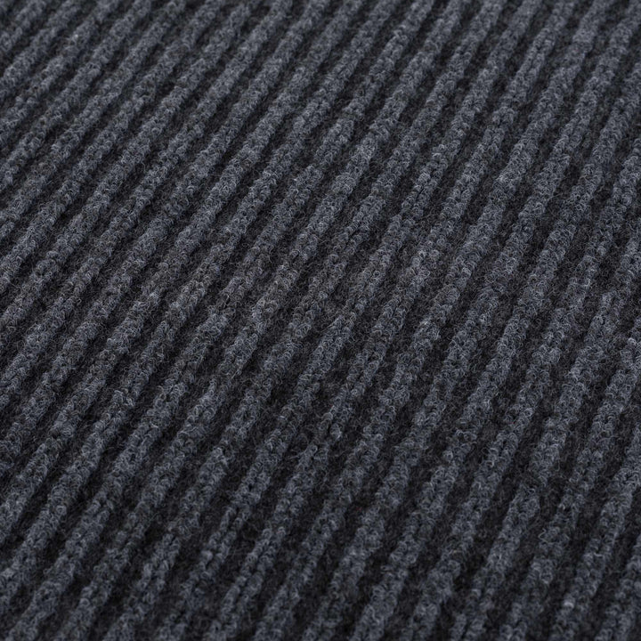 Modern Solid Charcoal And Gray Door Mat Rug - The Rug Decor