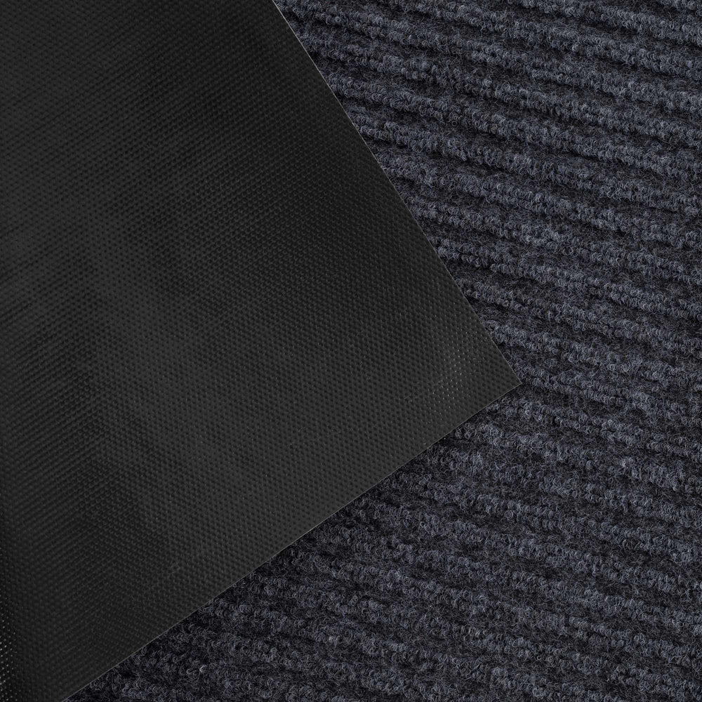 Modern Solid Charcoal And Gray Door Mat Rug - The Rug Decor