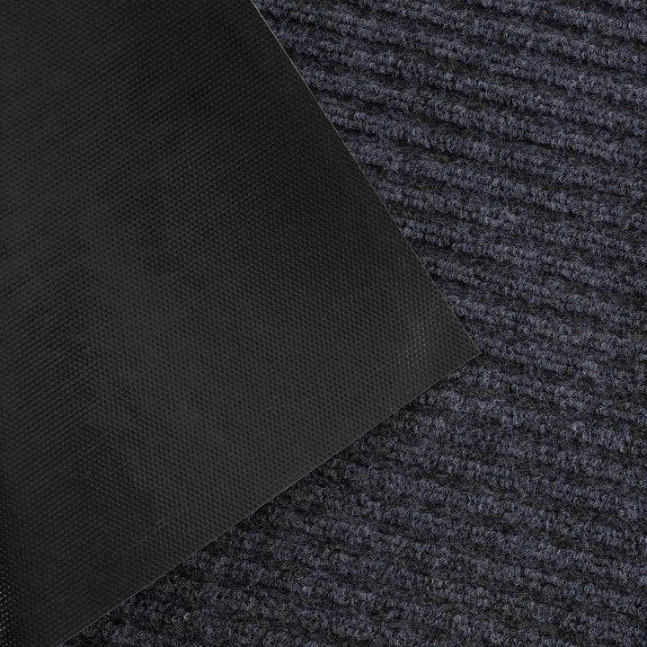 Modern Solid Charcoal And Gray Door Mat Rug - The Rug Decor