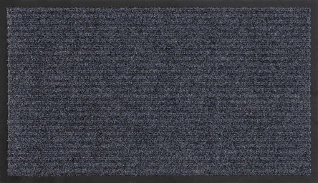 Modern Solid Charcoal And Gray Door Mat Rug - The Rug Decor