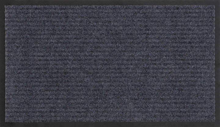 Modern Solid Charcoal And Gray Door Mat Rug - The Rug Decor