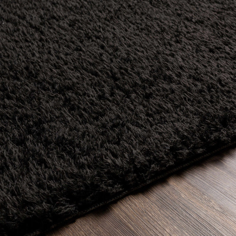 Modern Solid Charcoal Moroccan Style Plush Pile Area Rug - The Rug Decor