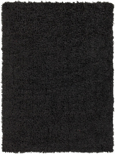 Modern Solid Charcoal Moroccan Style Plush Pile Area Rug - The Rug Decor