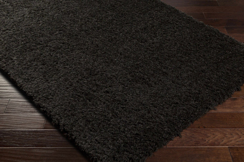 Modern Solid Charcoal Moroccan Style Plush Pile Area Rug - The Rug Decor