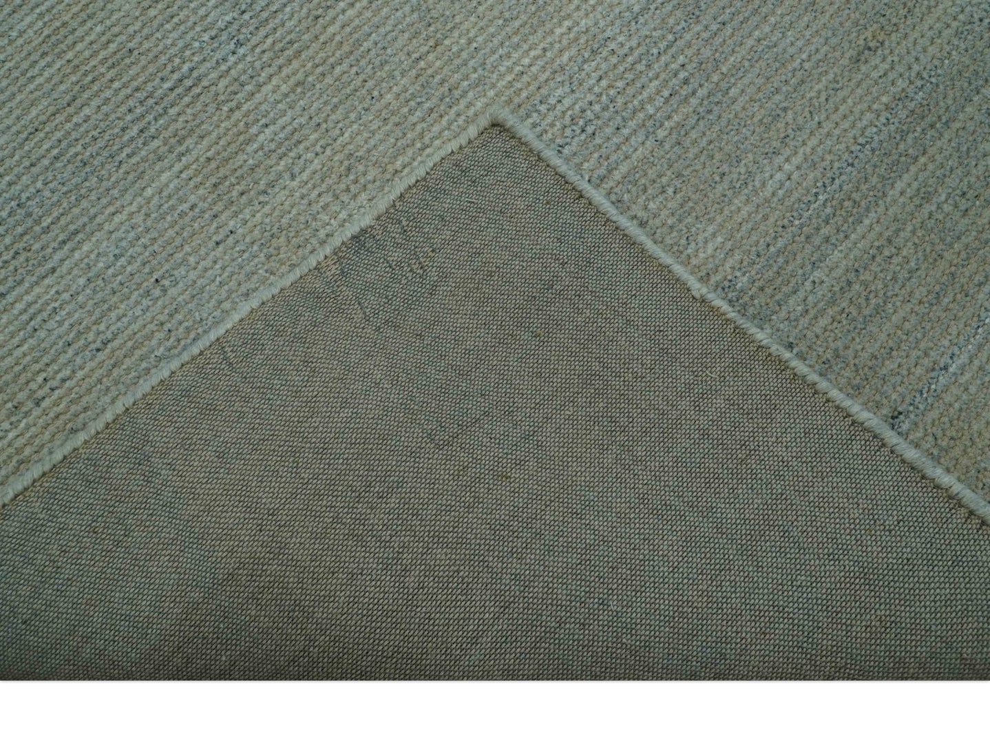 Modern Solid Design Green And Blue 5x8 Hand Knotted Wool Area Rug - The Rug Decor