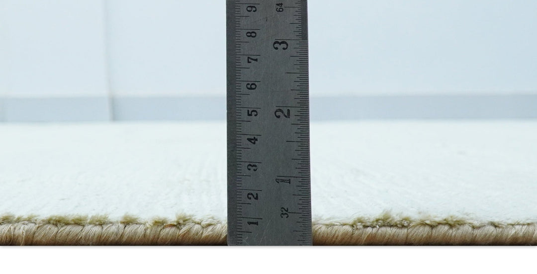 Modern Solid Design Silver And Green Hand Loom 9.4x13 Art Silk Area Rug - The Rug Decor