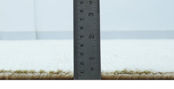 Modern Solid Design Silver And Green Hand Loom 9.4x13 Art Silk Area Rug - The Rug Decor