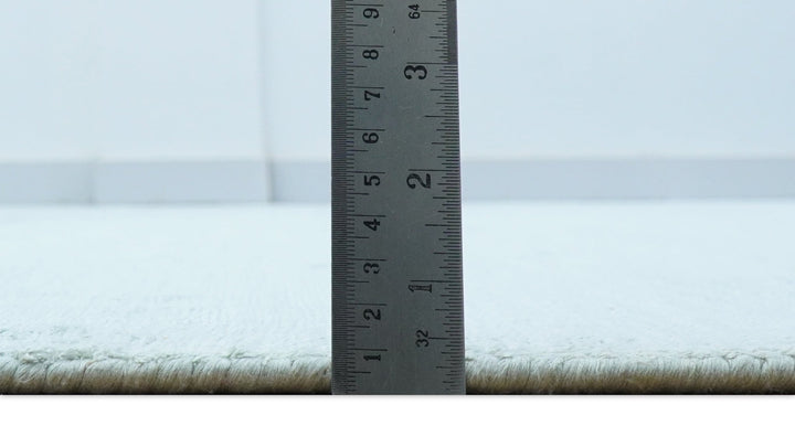 Modern Solid Design Teal Hand Loom 8x11 Art Silk Area Rug - The Rug Decor