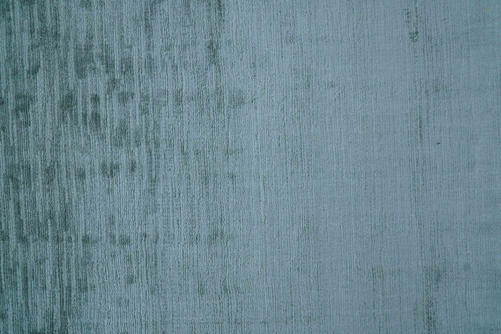 Modern Solid Design Teal Hand Loom 8x11 Art Silk Area Rug - The Rug Decor