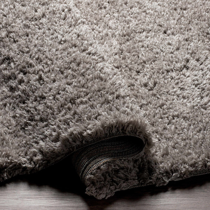 Modern Solid Gray Plush Pile Area Rug - The Rug Decor