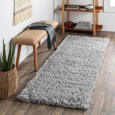 Modern Solid Gray Plush Pile Area Rug - The Rug Decor