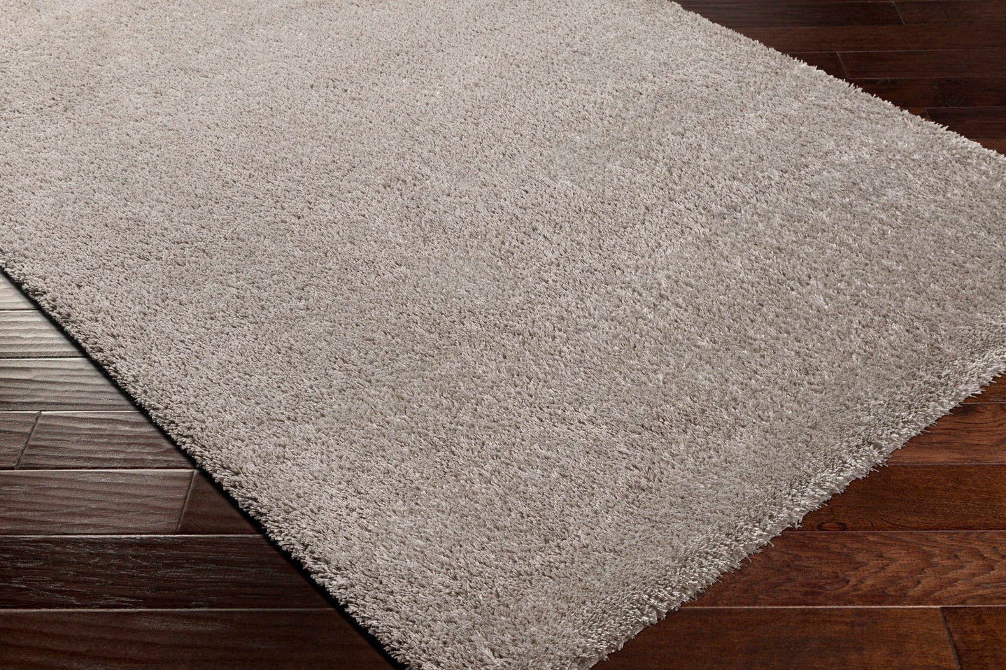 Modern Solid Gray Plush Pile Area Rug - The Rug Decor