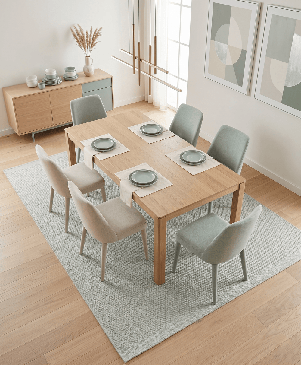 Modern Solid Ivory Hand made Dari Area Wool Rug - The Rug Decor