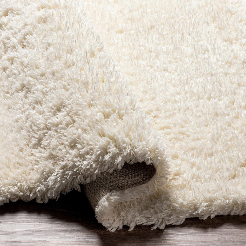 Modern Solid Ivory Moroccan Style Multi Size Plush Pile area rug - The Rug Decor