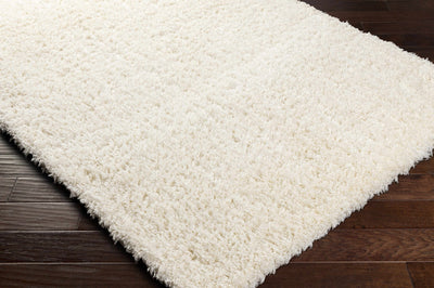 Modern Solid Ivory Moroccan Style Multi Size Plush Pile area rug - The Rug Decor