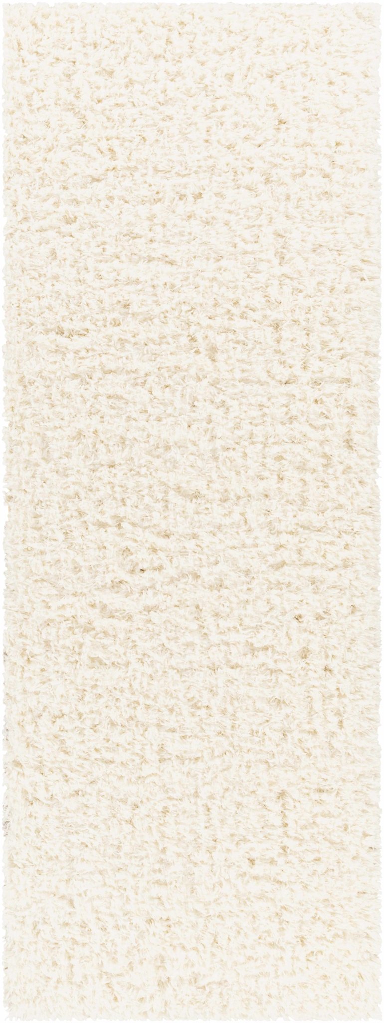 Modern Solid Ivory Moroccan Style Multi Size Plush Pile area rug - The Rug Decor