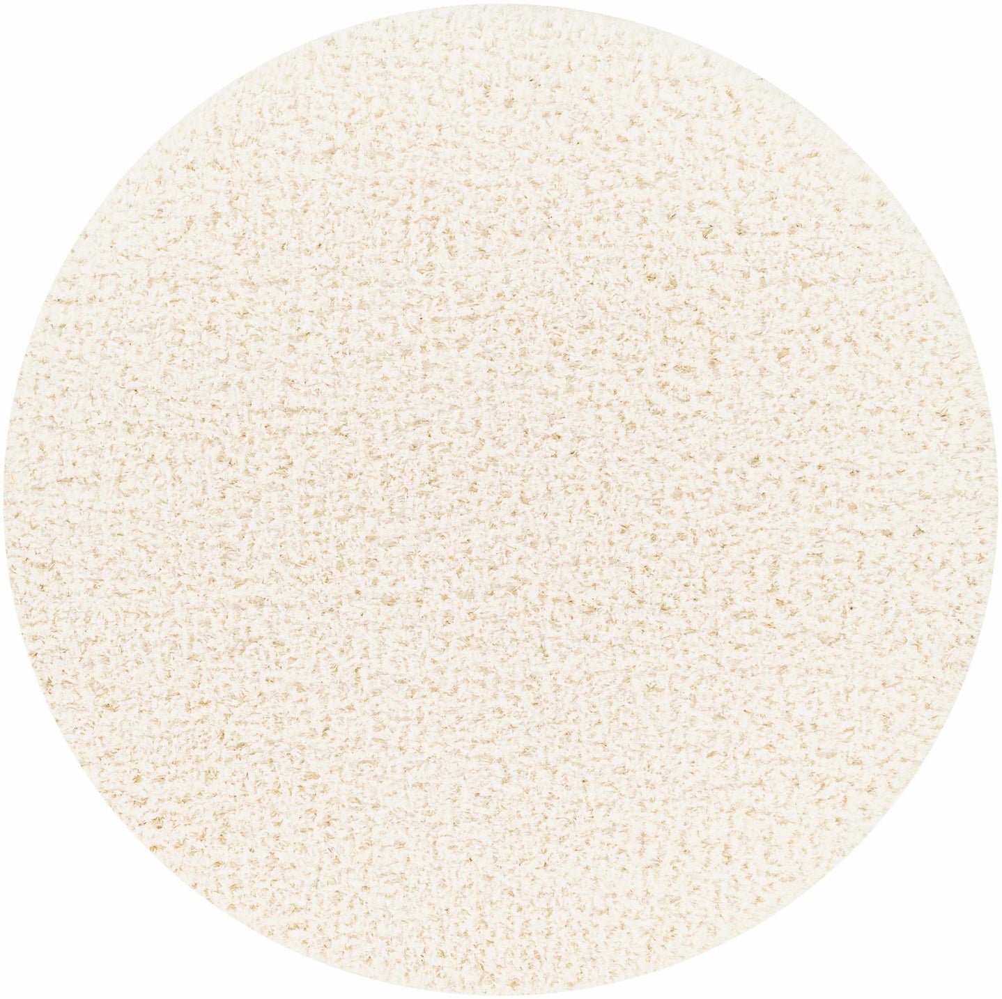 Modern Solid Ivory Moroccan Style Multi Size Plush Pile area rug - The Rug Decor