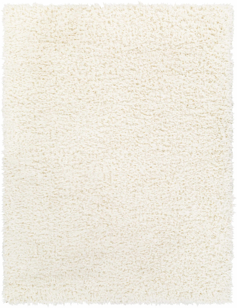 Modern Solid Ivory Moroccan Style Multi Size Plush Pile area rug - The Rug Decor