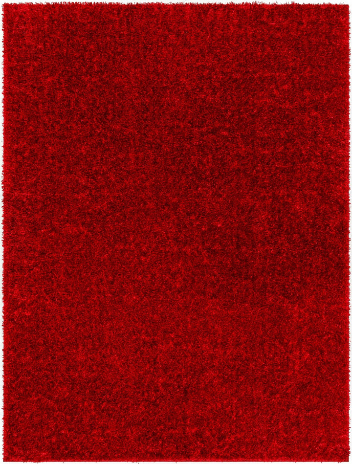 Modern Solid Maroon Plush Pile Moroccan Area Rug - The Rug Decor