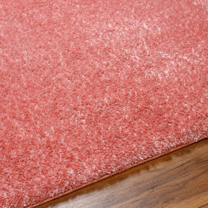 Modern Solid Peach Plush Pile Moroccan Style Area Rug - The Rug Decor