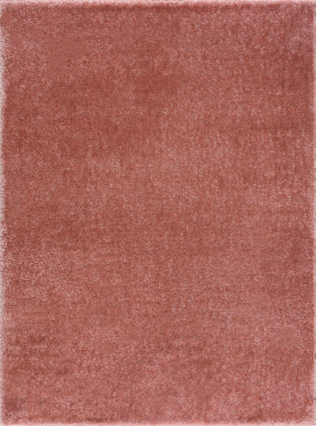 Modern Solid Peach Plush Pile Moroccan Style Area Rug - The Rug Decor