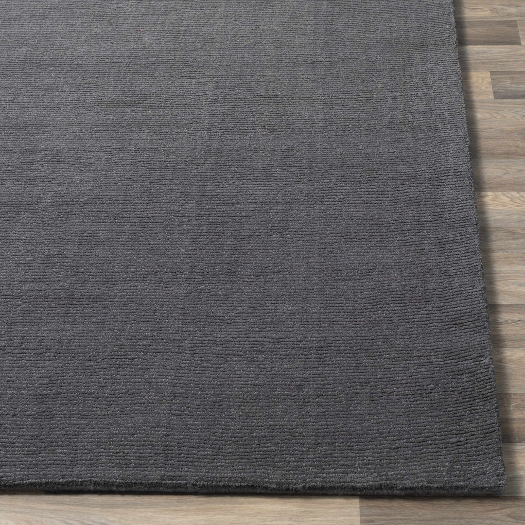 Modern Solid Plain Charcoal Hand loomed Multi Size wool Area Rug - The Rug Decor