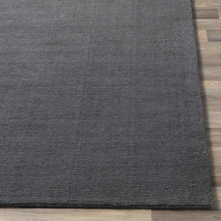 Modern Solid Plain Charcoal Hand loomed Multi Size wool Area Rug - The Rug Decor