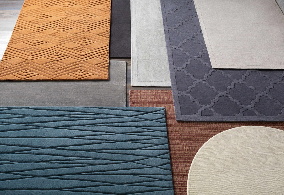 Modern Solid Plain Charcoal Hand loomed Multi Size wool Area Rug - The Rug Decor