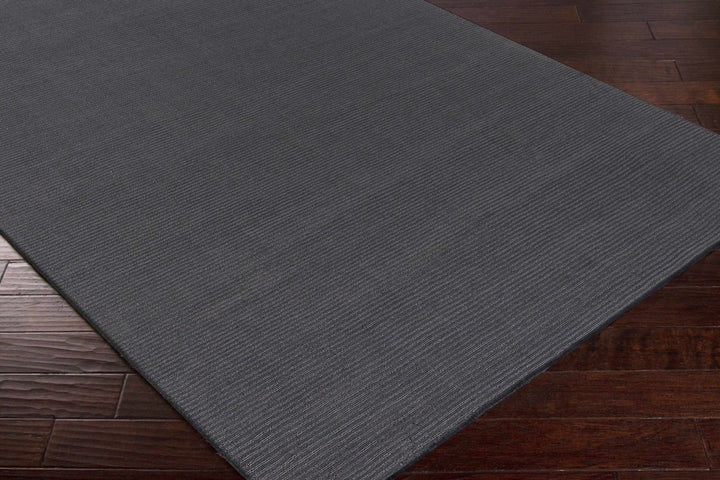 Modern Solid Plain Charcoal Hand loomed Multi Size wool Area Rug - The Rug Decor