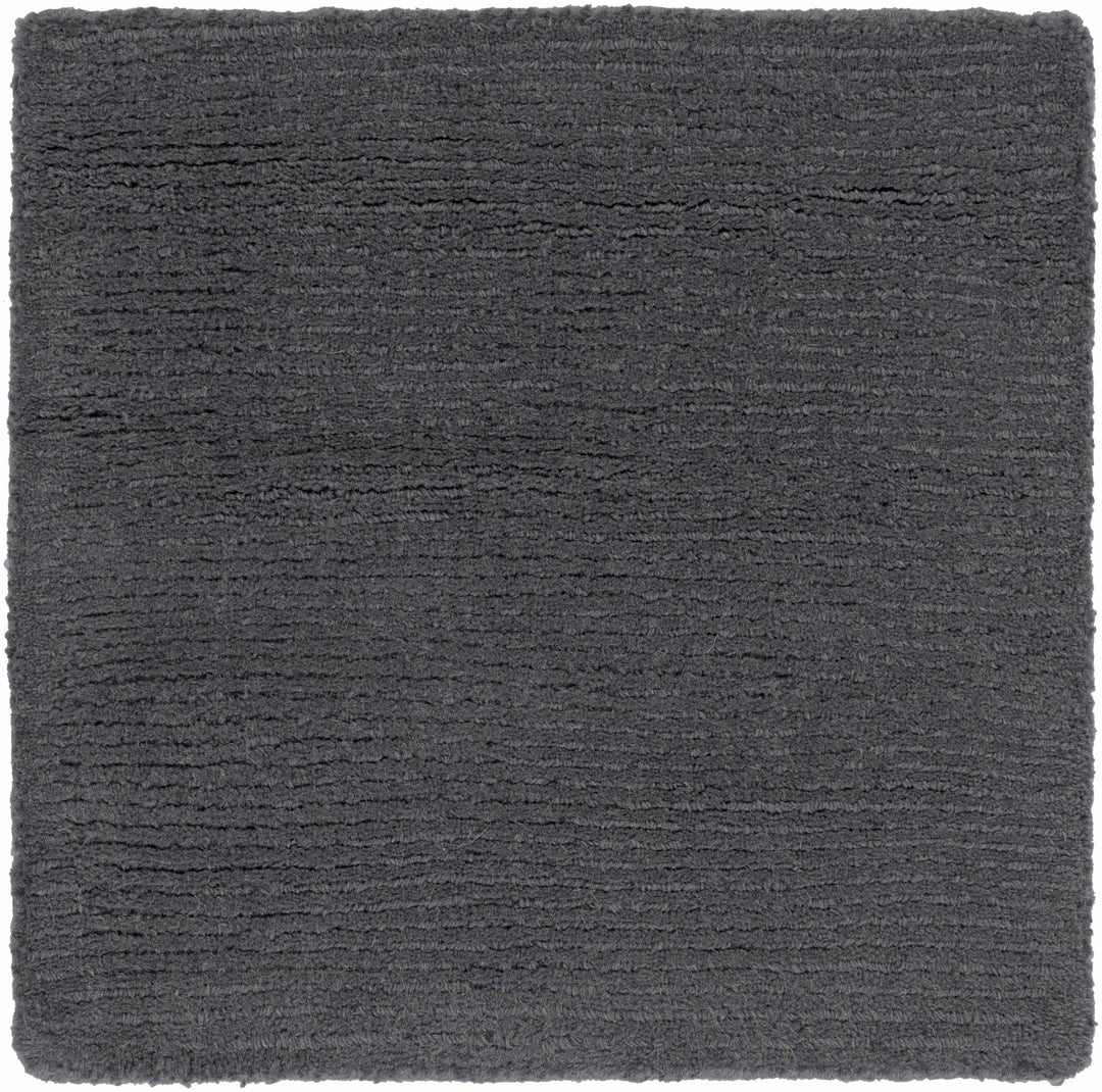 Modern Solid Plain Charcoal Hand loomed Multi Size wool Area Rug - The Rug Decor