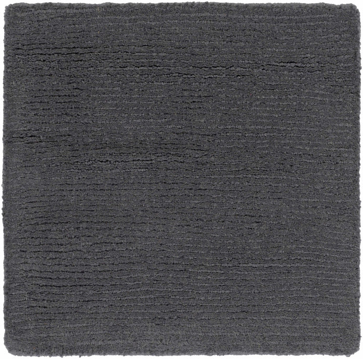 Modern Solid Plain Charcoal Hand loomed Multi Size wool Area Rug - The Rug Decor