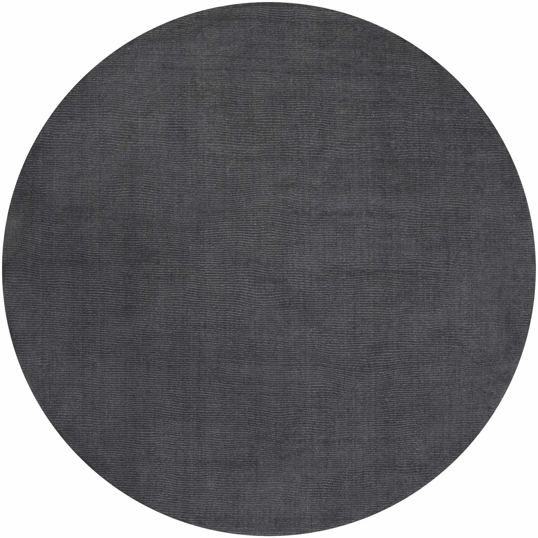 Modern Solid Plain Charcoal Hand loomed Multi Size wool Area Rug - The Rug Decor