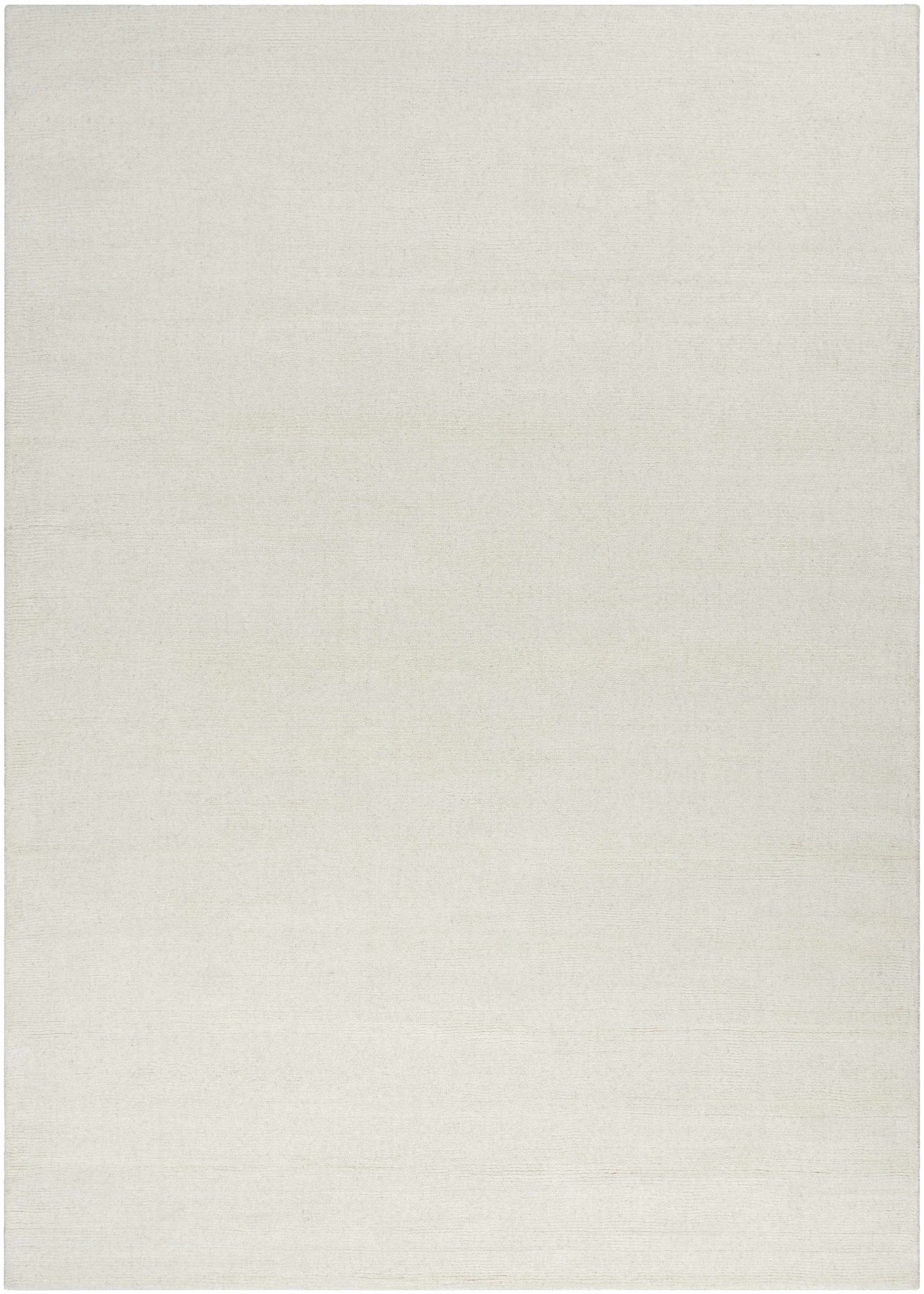 Modern Solid Plain Ivory Hand loomed Multi size Wool Area Rug - The Rug Decor