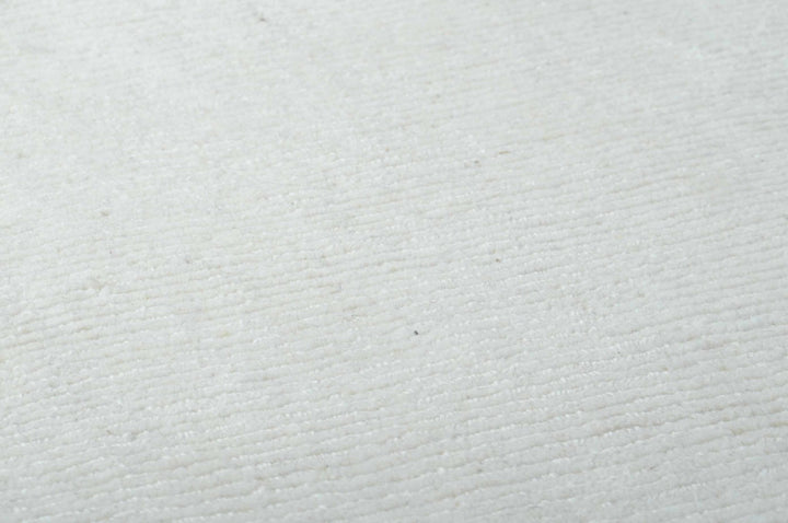 Modern Solid Plain Ivory Hand loomed Multi size Wool Area Rug - The Rug Decor