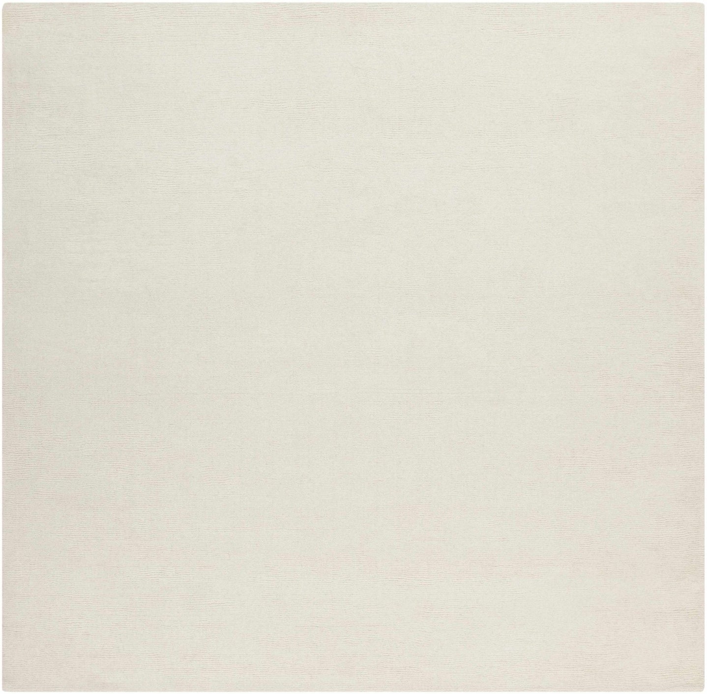 Modern Solid Plain Ivory Hand loomed Multi size Wool Area Rug - The Rug Decor