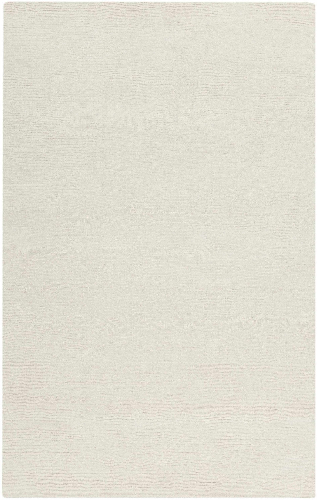 Modern Solid Plain Ivory Hand loomed Multi size Wool Area Rug - The Rug Decor