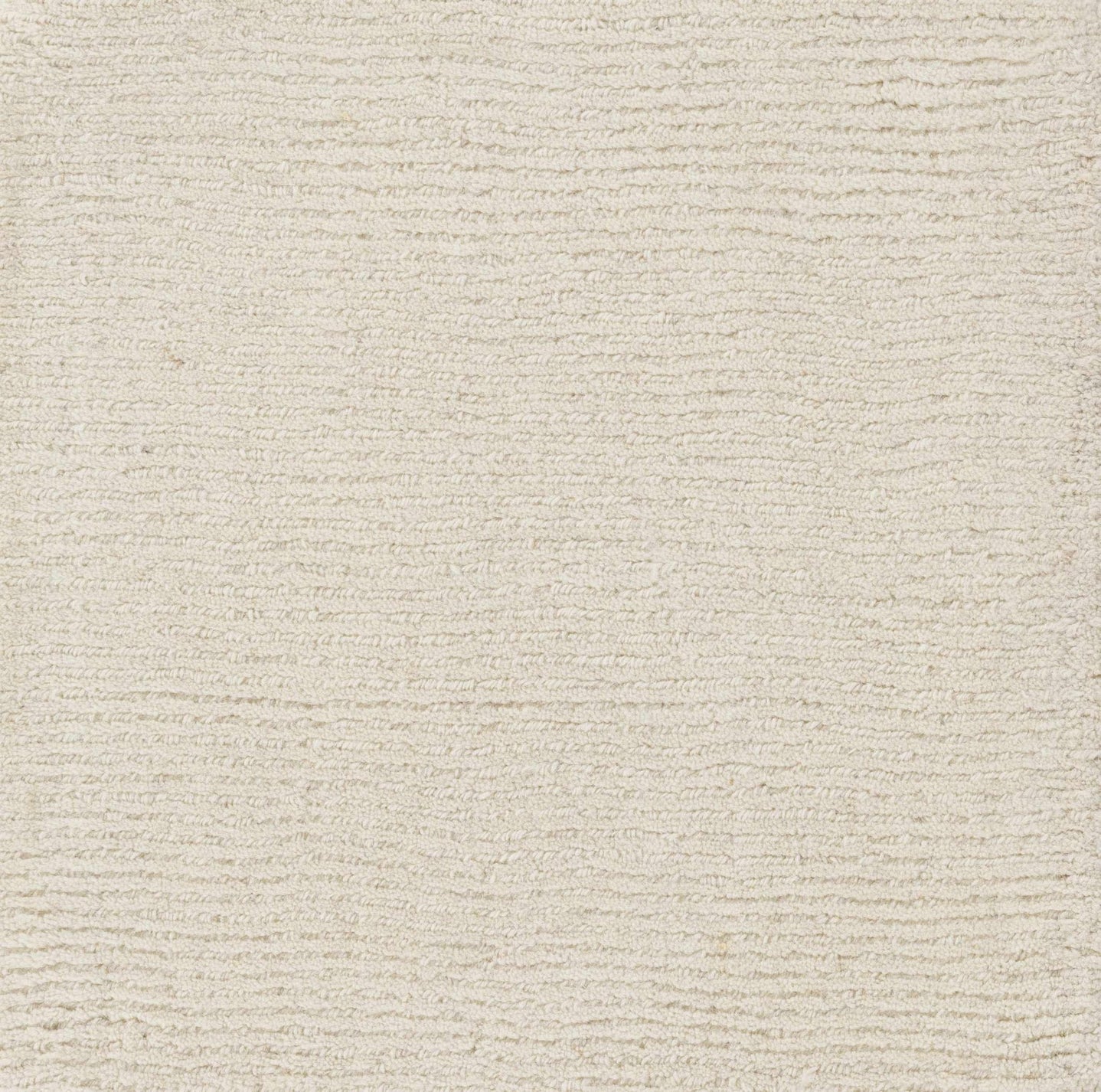 Modern Solid Plain Ivory Hand loomed Multi size Wool Area Rug - The Rug Decor