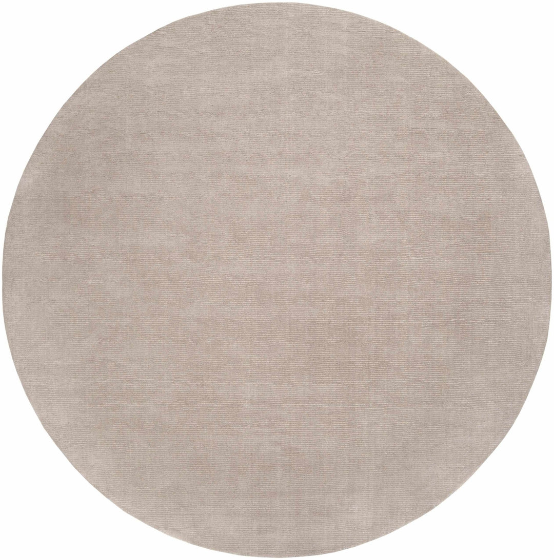 Modern Solid Plain Taupe Hand loomed Multi Size wool Rug - The Rug Decor