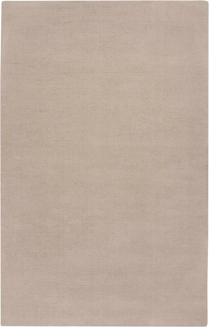 Modern Solid Plain Taupe Hand loomed Multi Size wool Rug - The Rug Decor