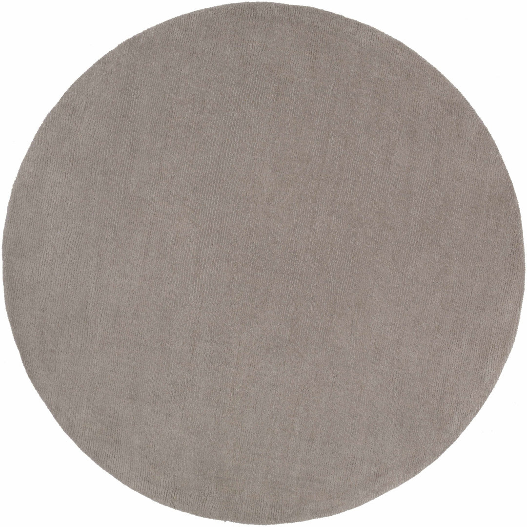 Modern Solid Taupe Stripes Texture Hand - loom Multi Size Wool Area Rug - The Rug Decor
