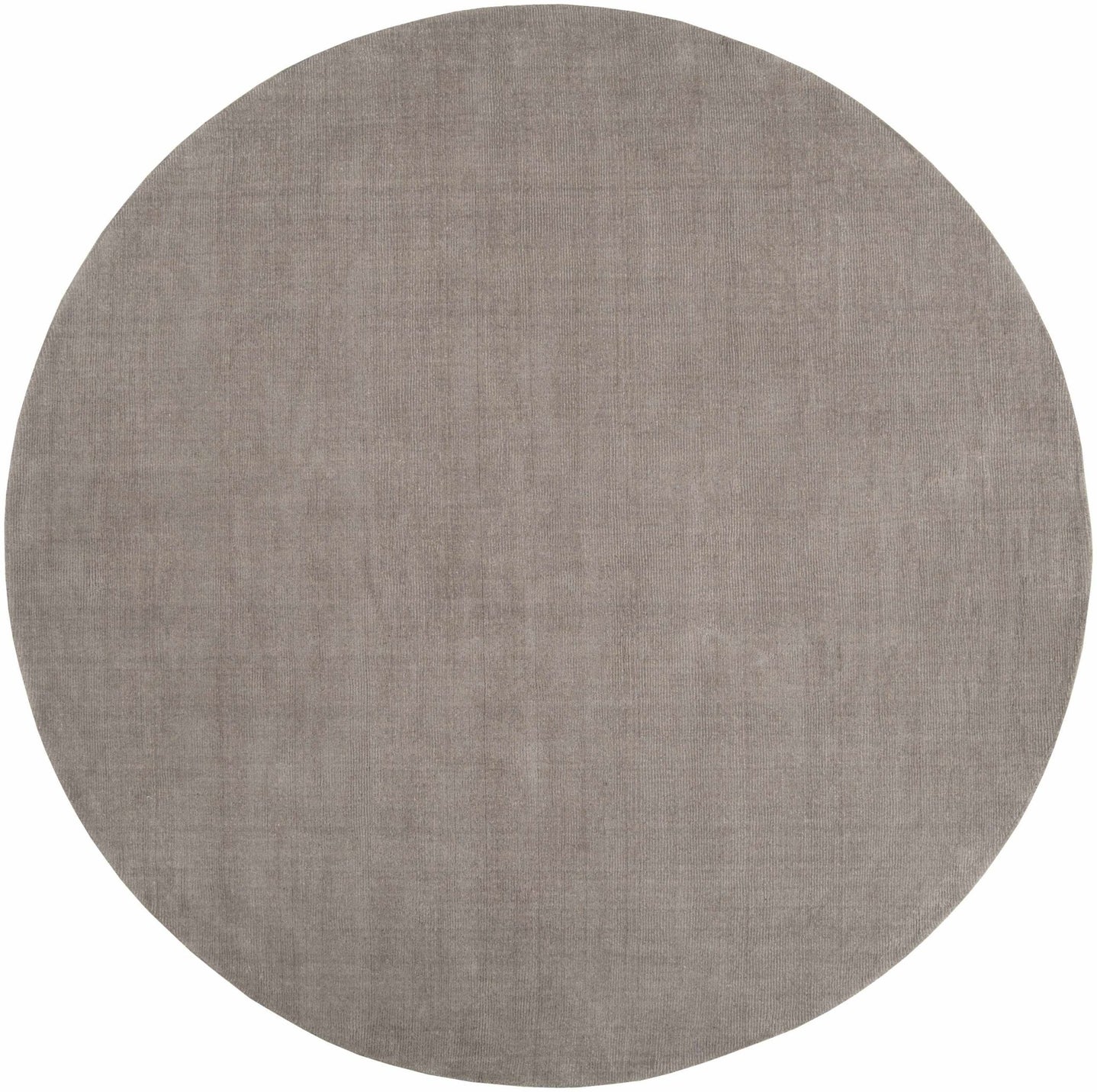 Modern Solid Taupe Stripes Texture Hand - loom Multi Size Wool Area Rug - The Rug Decor