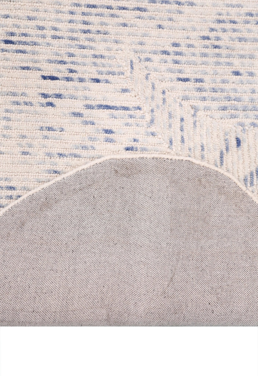 Modern Speckled stripes Ivory Hand Tufted 5x8 Wool Area Rug - The Rug Decor