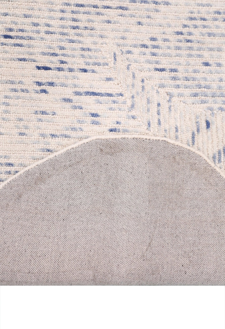 Modern Speckled stripes Ivory Hand Tufted 5x8 Wool Area Rug - The Rug Decor