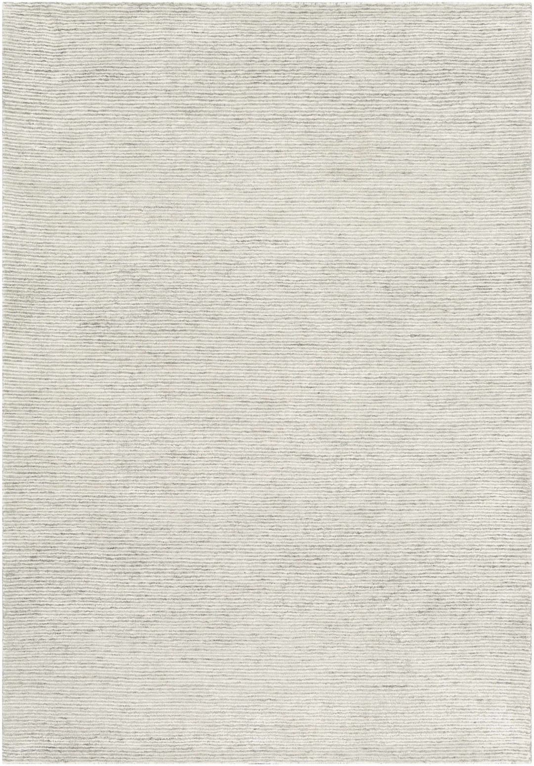 Modern Striped Ivory And Gray Hand Tufted Wool Rug - The Rug Decor