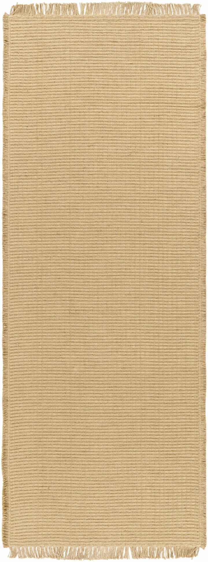 Modern Stripes Texture Tan Jute Area Rug - The Rug Decor