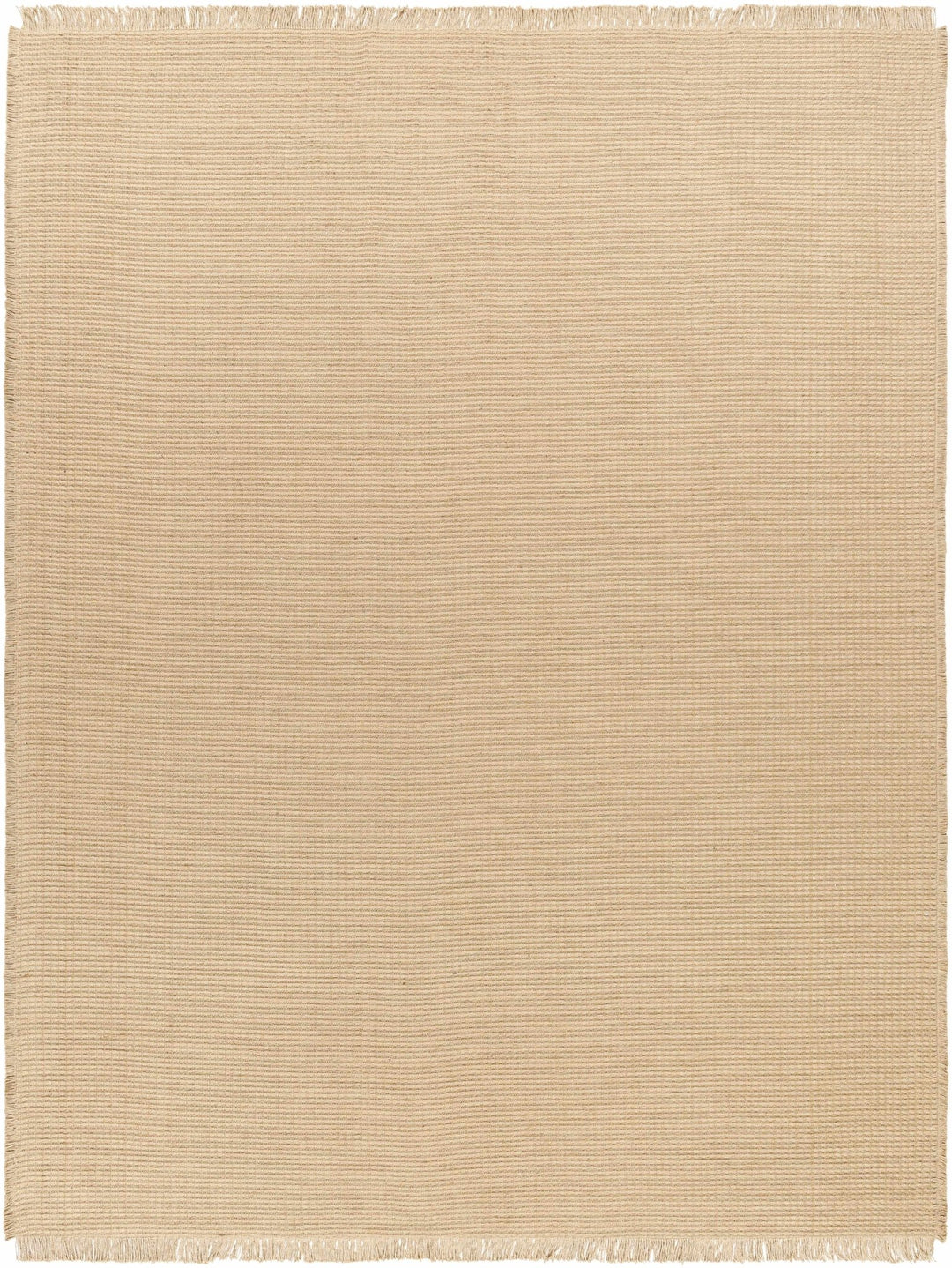 Modern Stripes Texture Tan Jute Area Rug - The Rug Decor