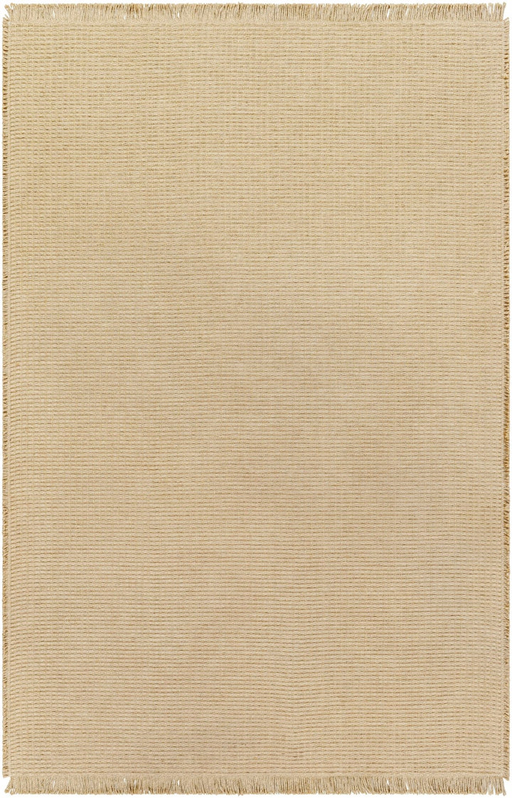 Modern Stripes Texture Tan Jute Area Rug - The Rug Decor